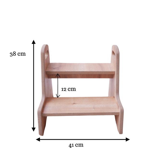 Hanah Home Steps Taburete para niños Marrón